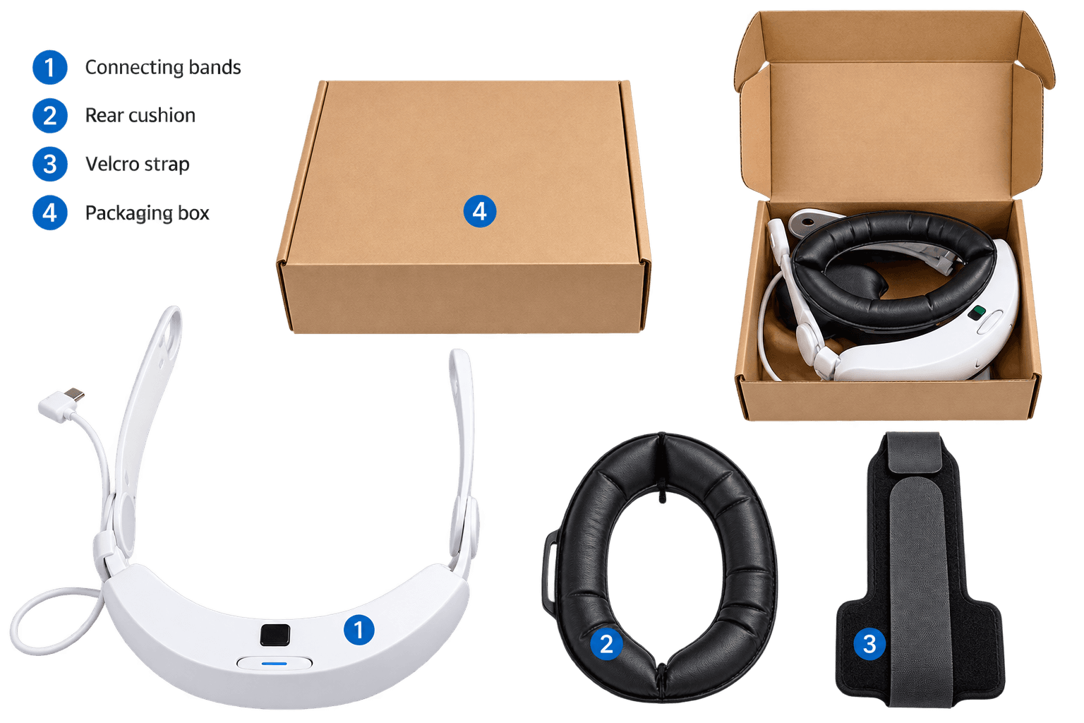 10000 Mah Massive Battery Headstrap for Oculus Quest 3/3S