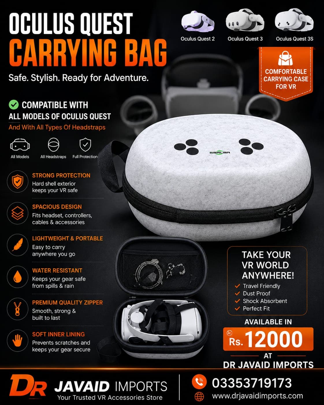 Oculus Quest Carrying Bag (Quest 2 / 3 / 3S)