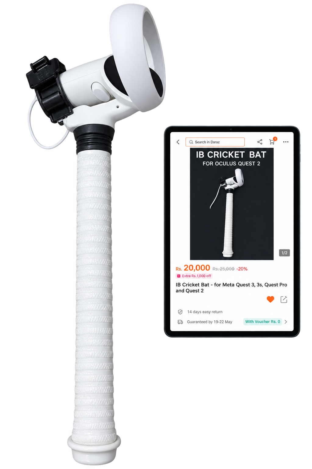 IB Cricket Bat for Meta Quest 2
